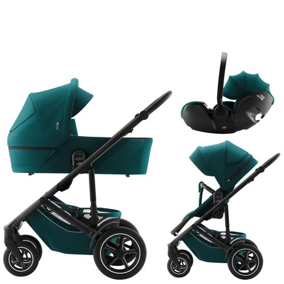 Bilde av UTGÅTT! Britax Smile 5Z Barnevogn med Bilstol Baby-Safe Pro - Classic Atlantic Green