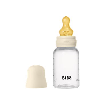 Bilde av Bibs Tåteflaske, 150ml Slow Flow Latexsmokk, Ivory