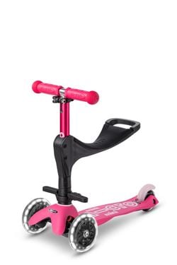 Bilde av Micro Mini 3-i-1 Deluxe LED Sparkesykkel Barn, Pink