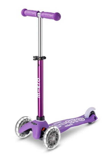 Bilde av UTGÅTT! Micro Mini Deluxe LED Sparkesykkel Barn, Magic Purple