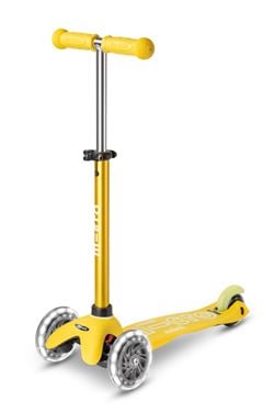 Bilde av Micro Mini Deluxe LED Sparkesykkel Barn, Yellow