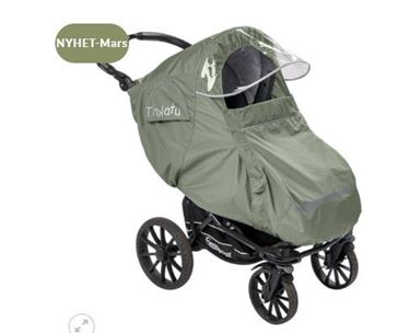 Bilde av Tinkafu Regntrekk med Skjerm, Sage Green