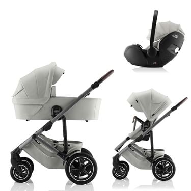 Bilde av Britax Smile 5Z Barnevogn med Bilstol Baby-Safe Pro - Lux Linen Grey