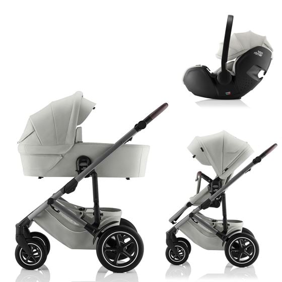 Bilde av Britax Smile 5Z Barnevogn med Bilstol Baby-Safe Pro - Lux Linen Grey