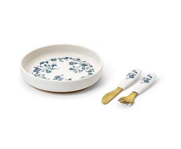 Bilde av Elodie Details Silicon Tallerken Sett, Garden Leo Toile