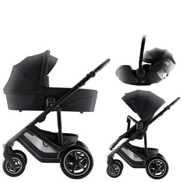 Bilde av Britax Smile 5Z Barnevogn med Bilstol Baby-Safe Pro - Style Carbon Black