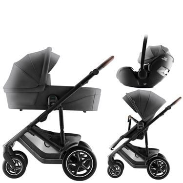 Bilde av Britax Smile 5Z Barnevogn med Bilstol Baby-Safe Pro - Style Mineral Grey