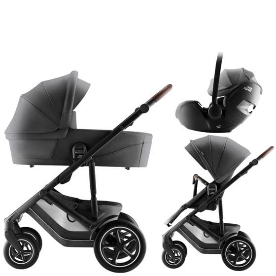 Bilde av Britax Smile 5Z Barnevogn med Bilstol Baby-Safe Pro - Style Mineral Grey