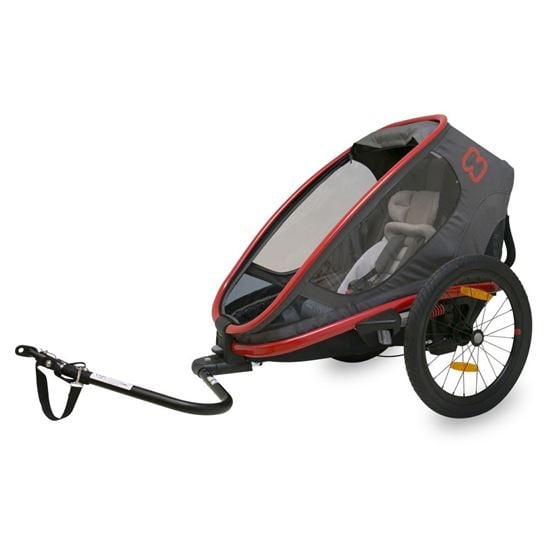 Bilde av Hamax Outback One - Sykkelvogn Barn, Rød/Sort