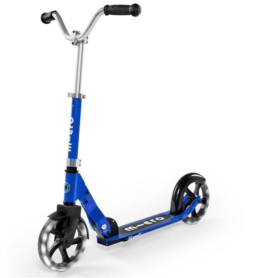 Bilde av Micro Cruiser LED, Blue - Sparkesykkel med store LED hjul