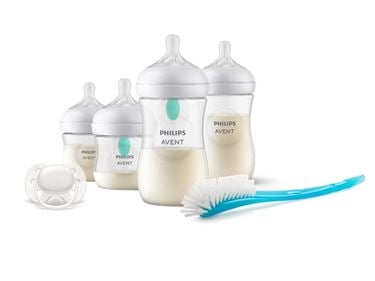 Bilde av Philips Avent Startsett, Airfree 4xTåteflaske + Smokk + Børste