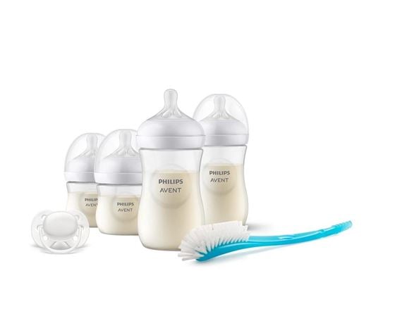 Bilde av Philips Avent Startsett, Natural Response 4xTåteflaske + Smokk + Børste