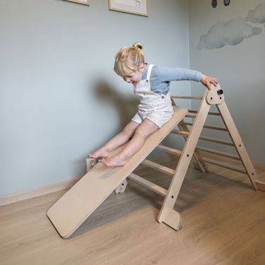 Bilde av Sagababy Klatrestativ med Sklie, Stor - Natur