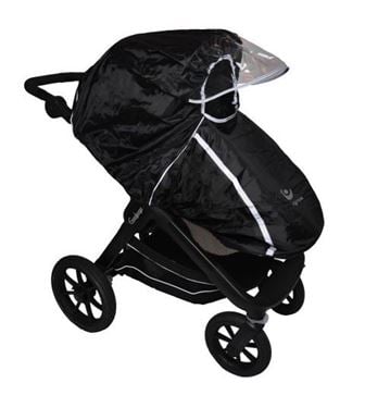 Bilde av Easygrow Regntrekk med Skjerm, til Barnevogn, Sort
