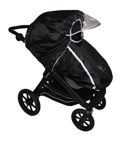 Bilde av Easygrow Regntrekk med Skjerm, til Barnevogn, Sort