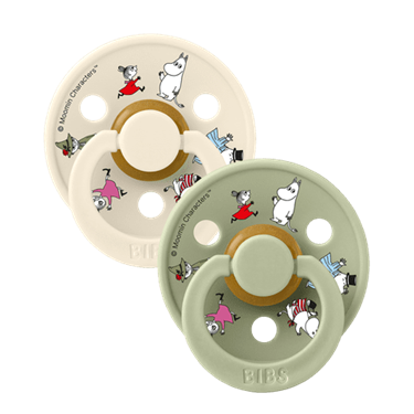 Bilde av Bibs Mummitrollet Smokker, 2stk Ivory mix, Latex - Size 1