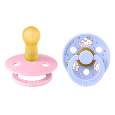 Bilde av Bibs Smokker, 2stk Mummi Pink, Latex - Size 2