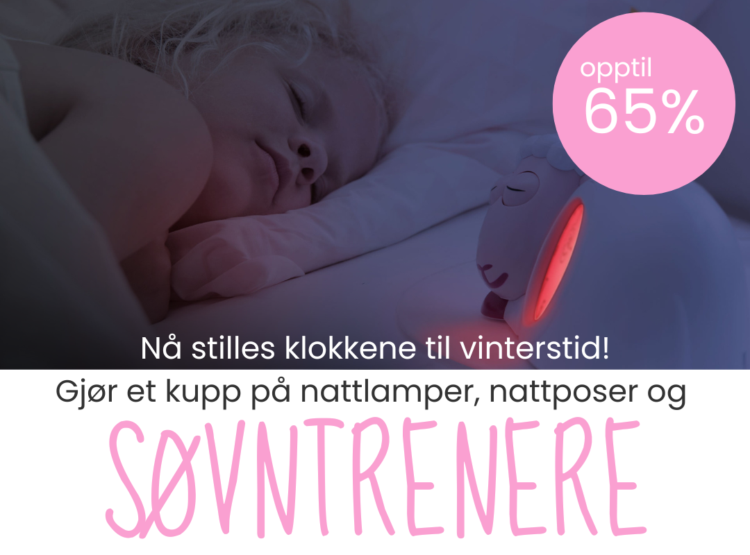 Kjøp nattposer, nattlamper og søvntrenere hos Mimmis.no