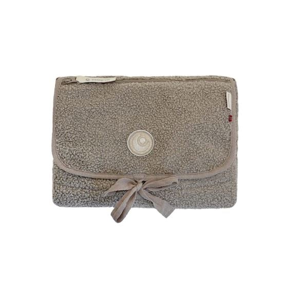 Bilde av Easygrow Stellematte, Teddy Sandbrown Sammenleggbar Stellepute til Baby