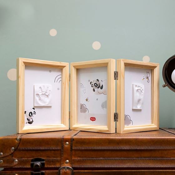 Bilde av Tiny Love Gipsavstøp, Dobbel gipsavsøping + Bilderamme, Natur