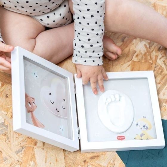 Bilde av Tiny Love Gipsavstøp + Bilderamme, Hvit