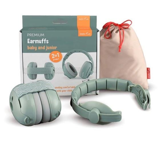 Bilde av ZAZU Hørselvern Barn, Grønn Øreklokker 0-4år