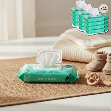 Bilde av SoPure Våtservietter, 12-pakning (672 stk)