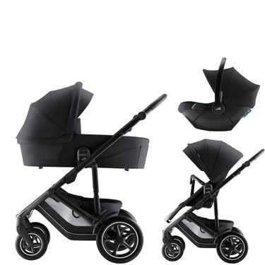 Bilde av Britax Smile 5Z Barnevogn med Bilstol Baby-Safe Core - Style Carbon Black