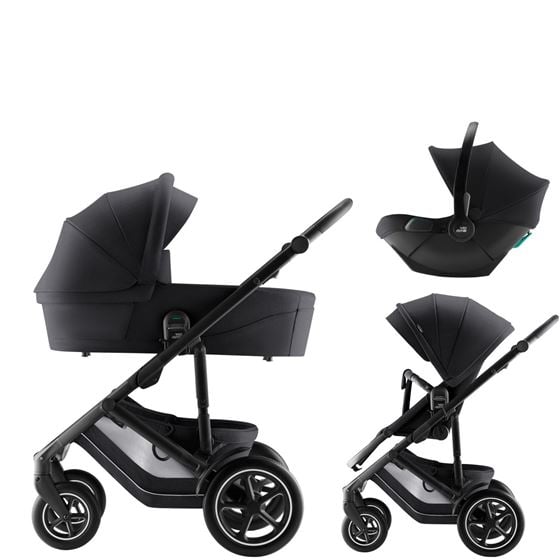 Bilde av Britax Smile 5Z Barnevogn med Bilstol Baby-Safe Core - Style Carbon Black