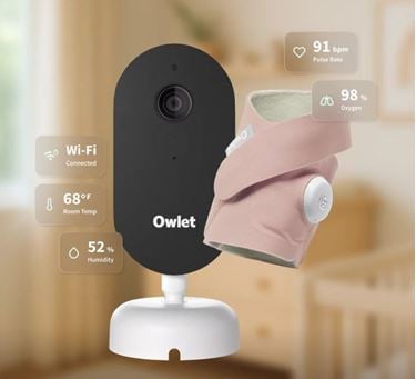 Bilde av Owlet Dream Sight Duo- Video Babycall - Dusty Rose