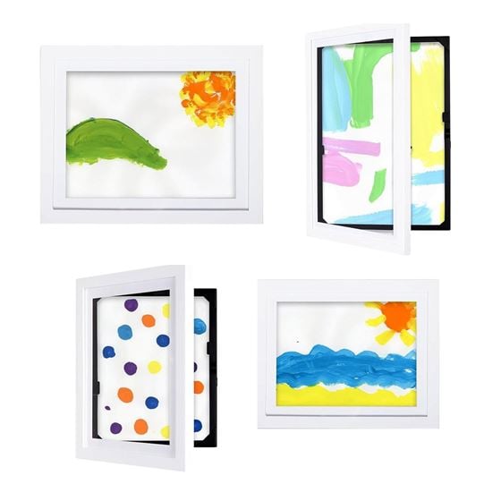 Bilde av My Little DaVinci Galleri - 4stk Ramme til Tegninger, Hvit