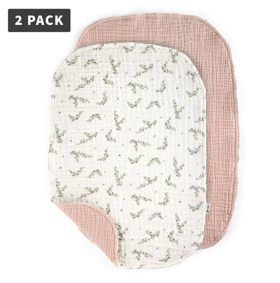 Bilde av Sebra Stelleunderlag, Muslin Powder Blossom 2pk