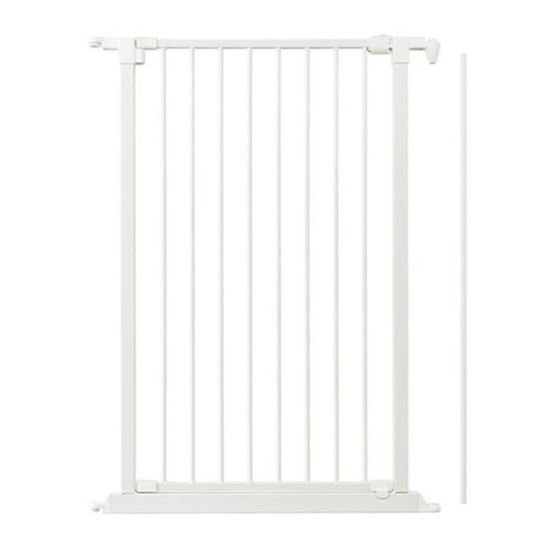 Bilde av BabyDan Pet Flex hundegrind seksjon med port ekstra høy, hvit