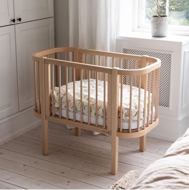 Bilde av Sebra Bedside Crib, Natur Babyseng