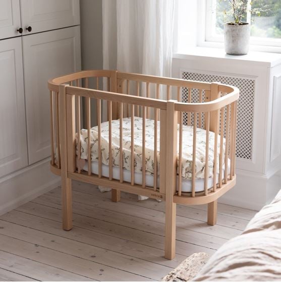 Bilde av Sebra Bedside Crib, Natur Babyseng