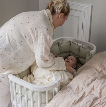 Bilde av Sebra Bedside Crib, Hvit Babyseng