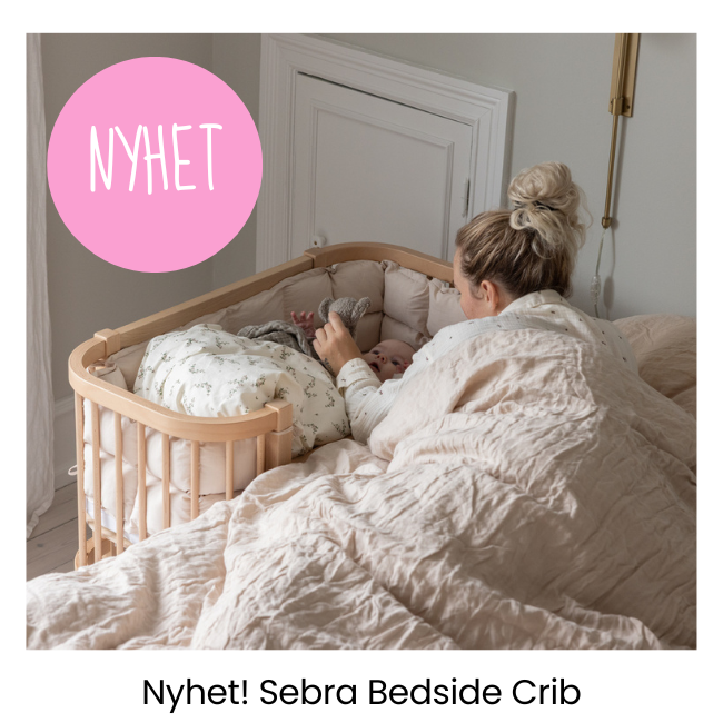Nyhet! Sebra Bedside Crib