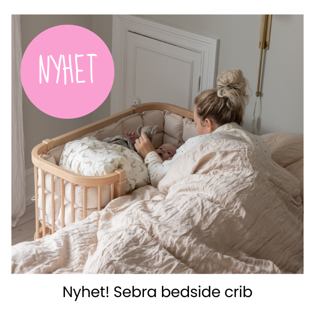 Nyhet! Sebra Bedside Crib