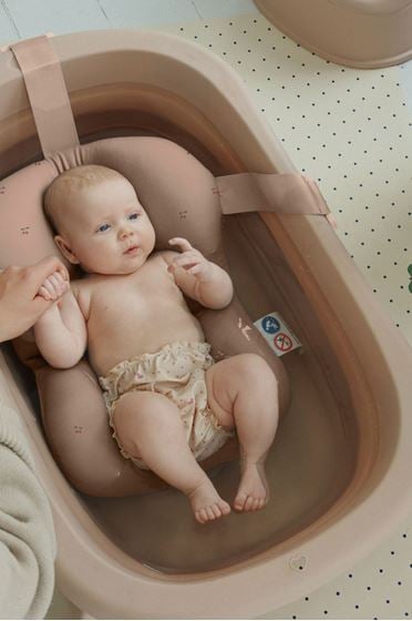 Bilde av Konges Sløjd Sammenleggbar Badebalje med Badepute, Blush