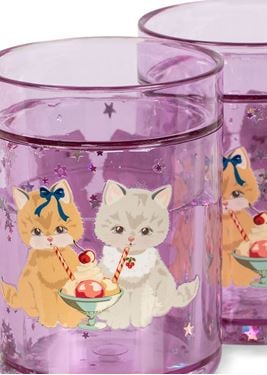 Bilde av Konges Sløjd Glitterkopper, 2pk Kitty