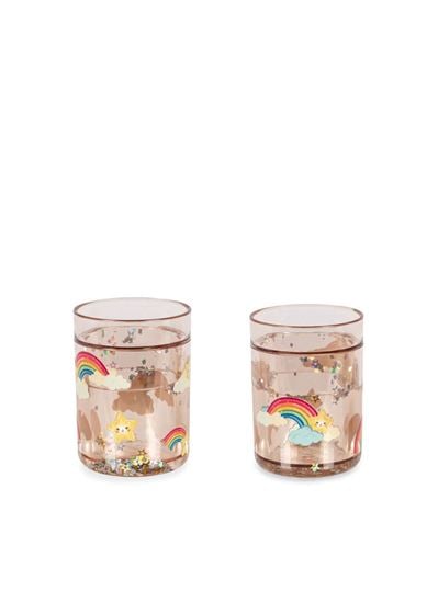 Bilde av Konges Sløjd Glitterkopper 2-pk, Rainbow