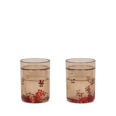 Bilde av Konges Sløjd Glitterkopper, 2pk Cherry