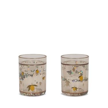 Bilde av Konges Sløjd Glitterkopper, 2pk Sitron