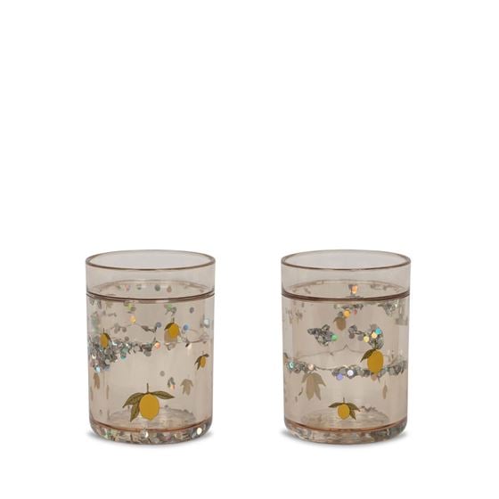 Bilde av Konges Sløjd Glitterkopper, 2pk Sitron