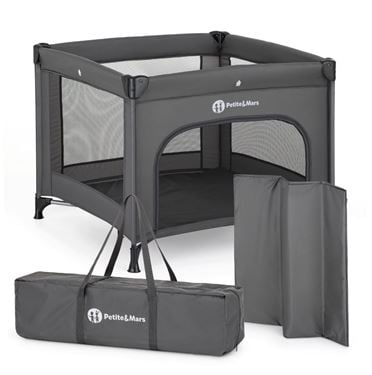 Bilde av Petite&Mars Reiseseng/Lekegrind, Nook Urban Mørk Grå