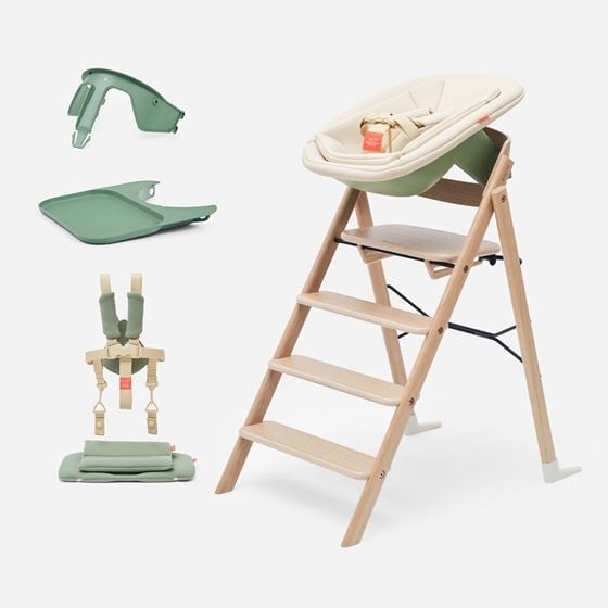 Bilde av KAOS KLAPP Barnestol, Komplett pakke Eik Grønn