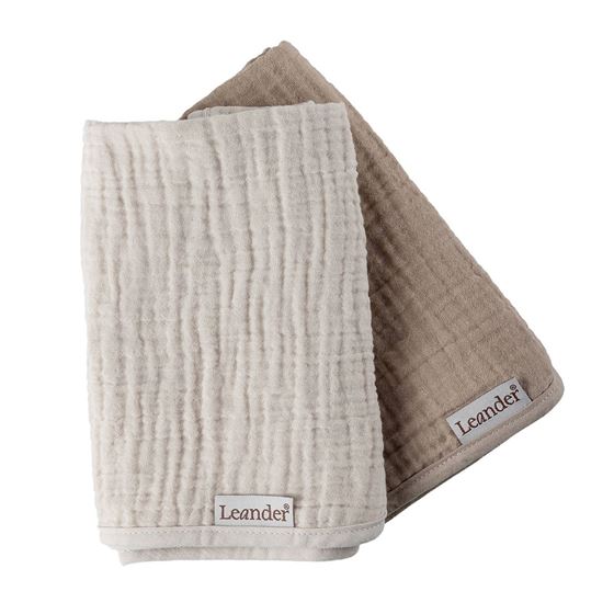 Bilde av Leander Topper, Mocca/Cappuccino Stelleunderlag, Økoligisk Muslin 2 pk