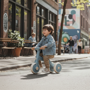 Bilde av PETITE&MARS Trehjulssykkel BINGO 3-i-1, Sterling Blue