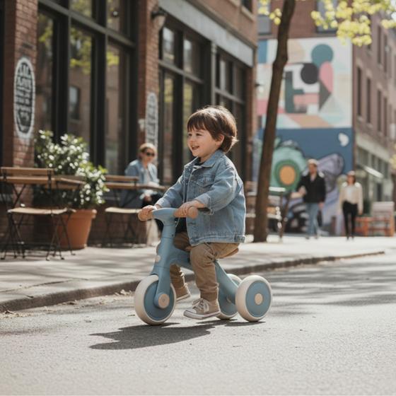 Bilde av PETITE&MARS Trehjulssykkel BINGO 3-i-1, Sterling Blue