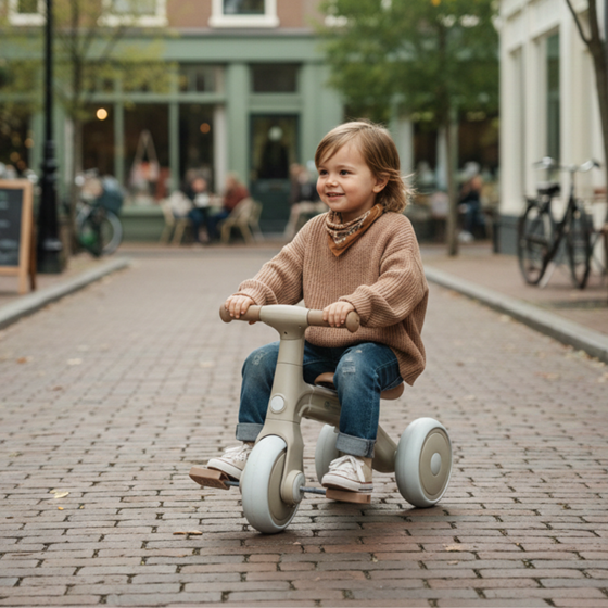 Bilde av PETITE&MARS Trehjulssykkel BINGO 3-i-1, Ivory White